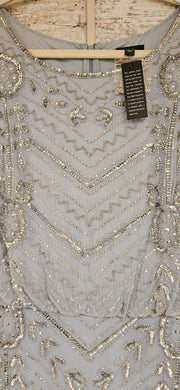 BLUE SEQUIN LONG DRESS (NEW)