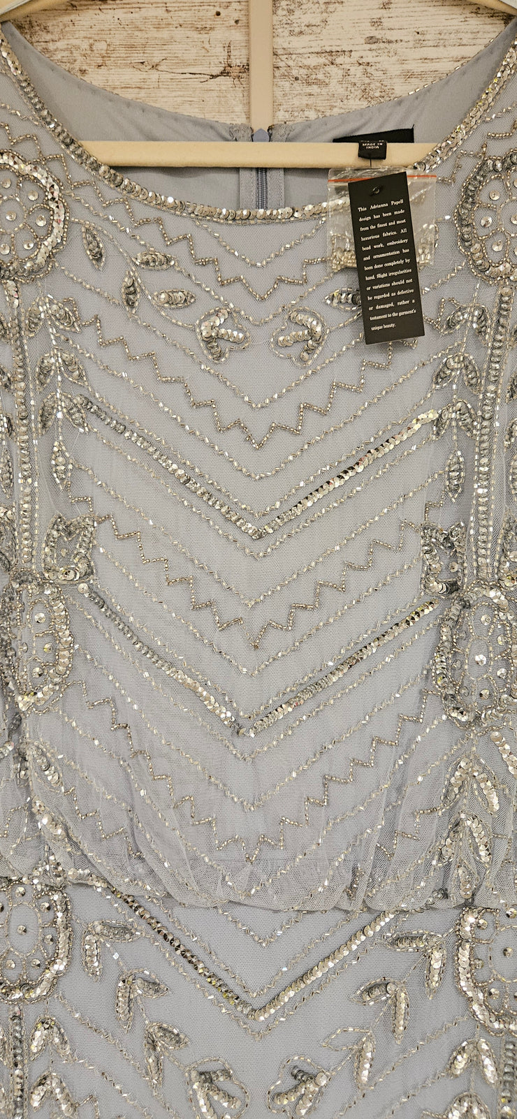 BLUE SEQUIN LONG DRESS (NEW)