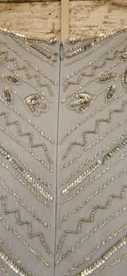 BLUE SEQUIN LONG DRESS (NEW)