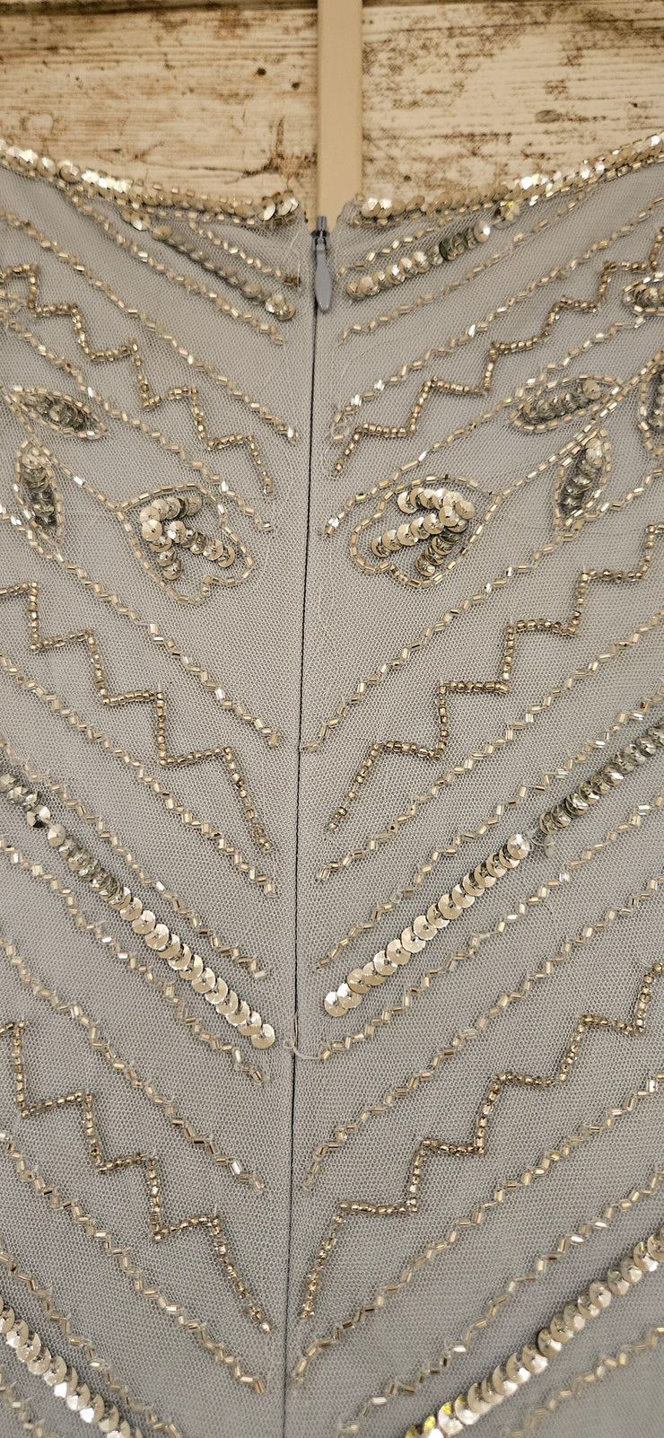 BLUE SEQUIN LONG DRESS (NEW)