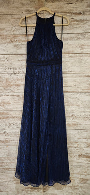 ROYAL BLUE SPARKLY LONG DRESS
