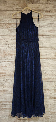 ROYAL BLUE SPARKLY LONG DRESS