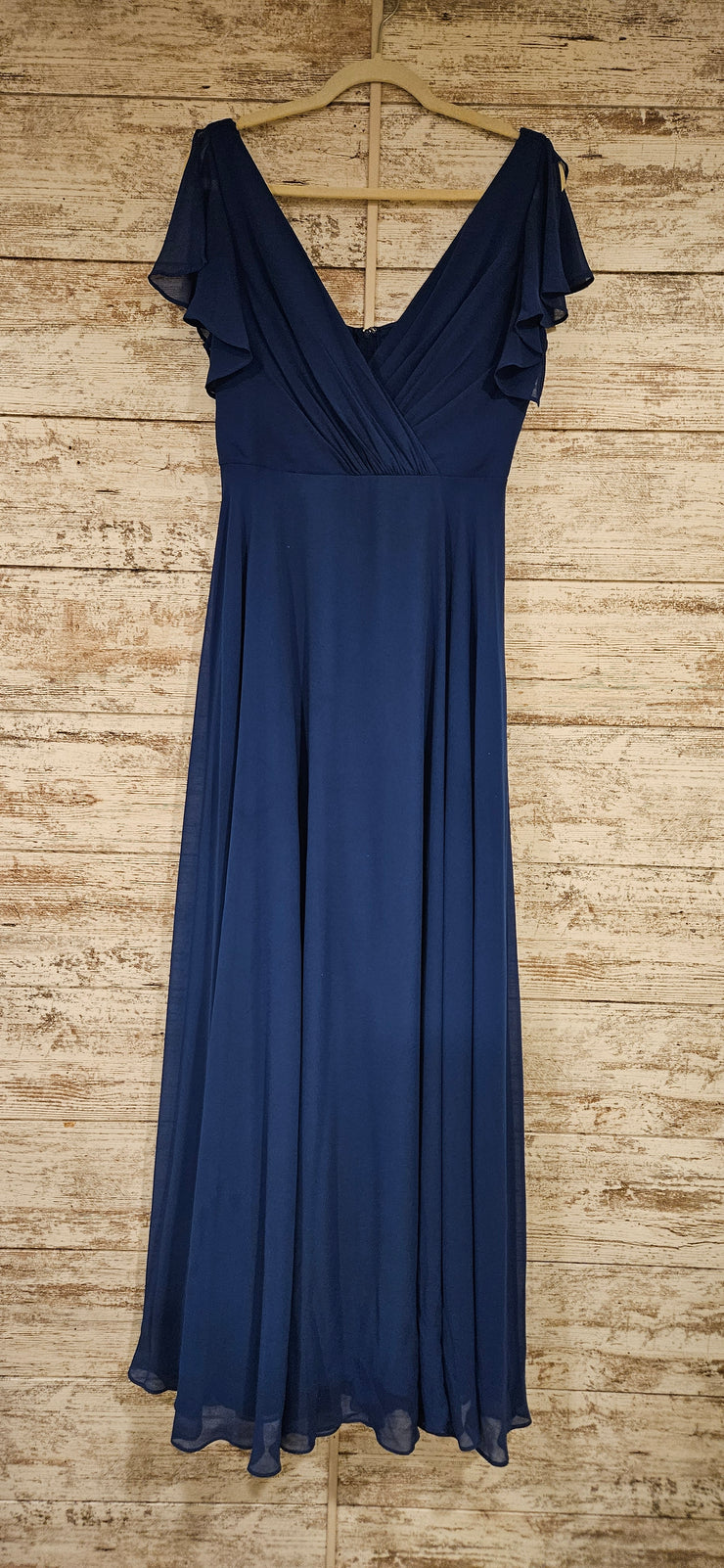 ROYAL BLUE LONG EVENING GOWN