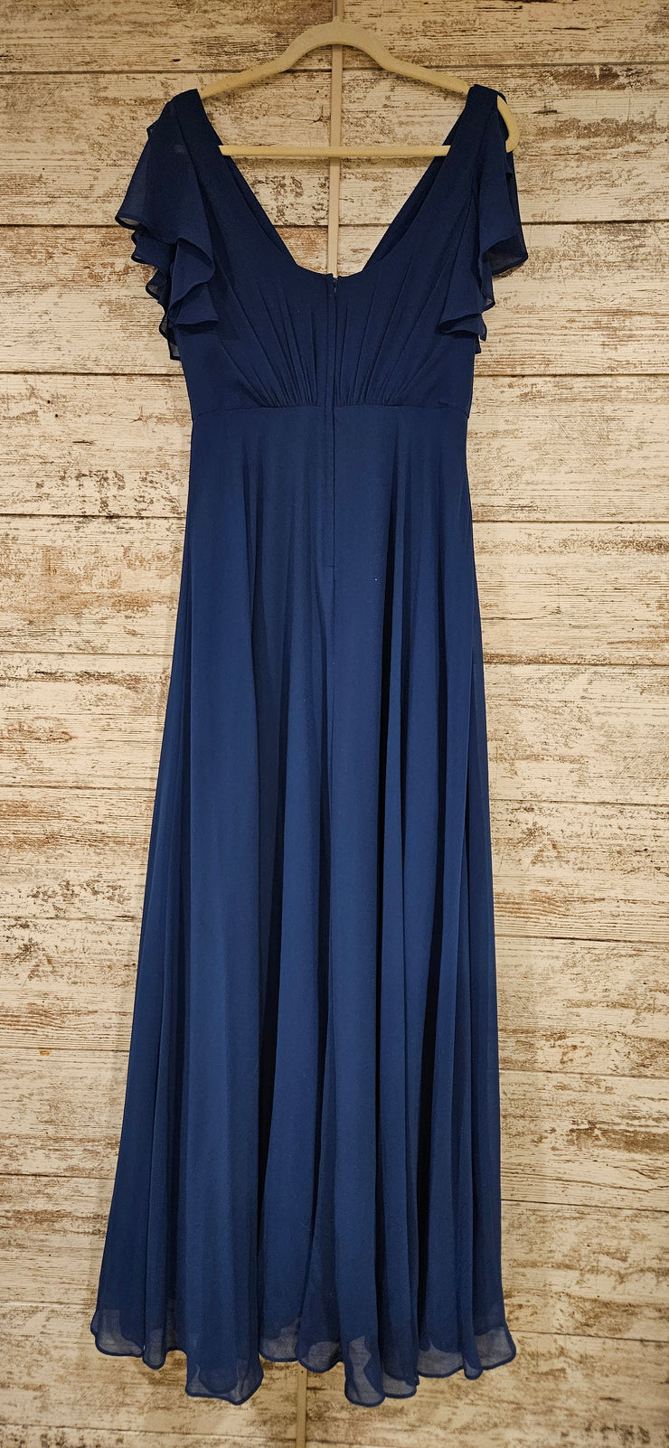ROYAL BLUE LONG EVENING GOWN