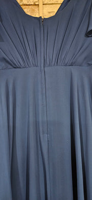 ROYAL BLUE LONG EVENING GOWN