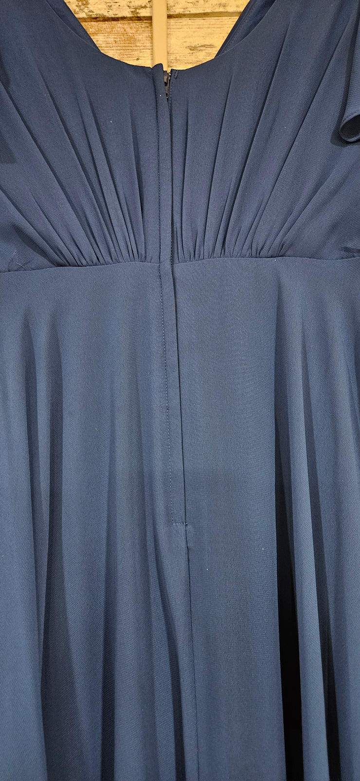 ROYAL BLUE LONG EVENING GOWN