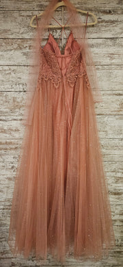 PINK SPARKLY A LINE GOWN (NEW)