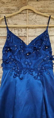 ROYAL BLUE A LINE GOWN (NEW)