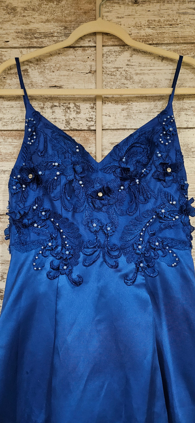 ROYAL BLUE A LINE GOWN (NEW)