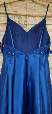 ROYAL BLUE A LINE GOWN (NEW)