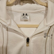 WHITE ZIP UP HOODIE $65