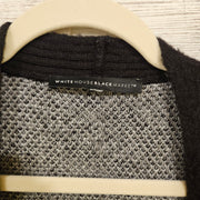 GRAY/BLACK FUZZY CARDIGAN $99