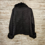 BLACK RABBIT FUR COAT $2000