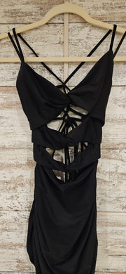 BLACK LONG EVENING GOWN