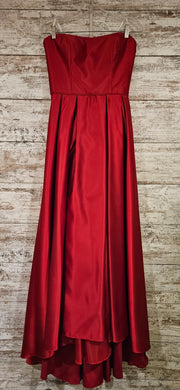 RED A LINE GOWN