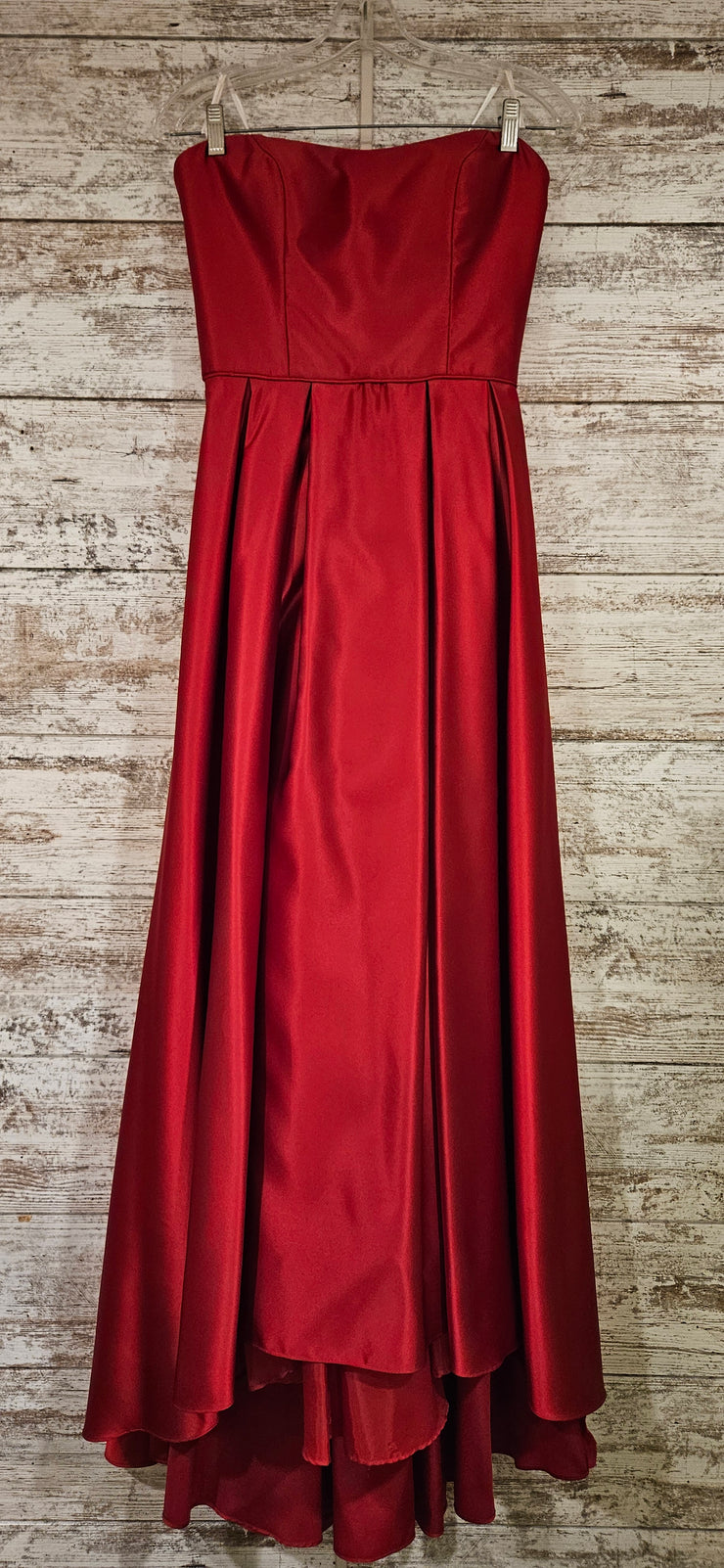 RED A LINE GOWN