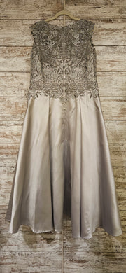 SILVER SPARKLY TOP LONG DRESS