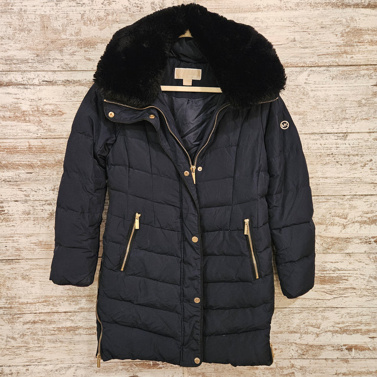 NAVY DOWN FILLED COAT $350