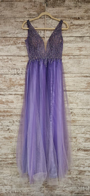 LAVENDER SPARKLY TOP A LINE