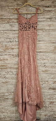 BLUSH/FLORAL LONG DRESS (NEW)