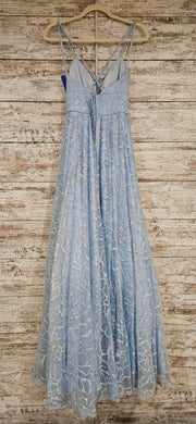 BLUE/WHITE A LINE GOWN