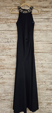 NAVY LONG EVENING GOWN