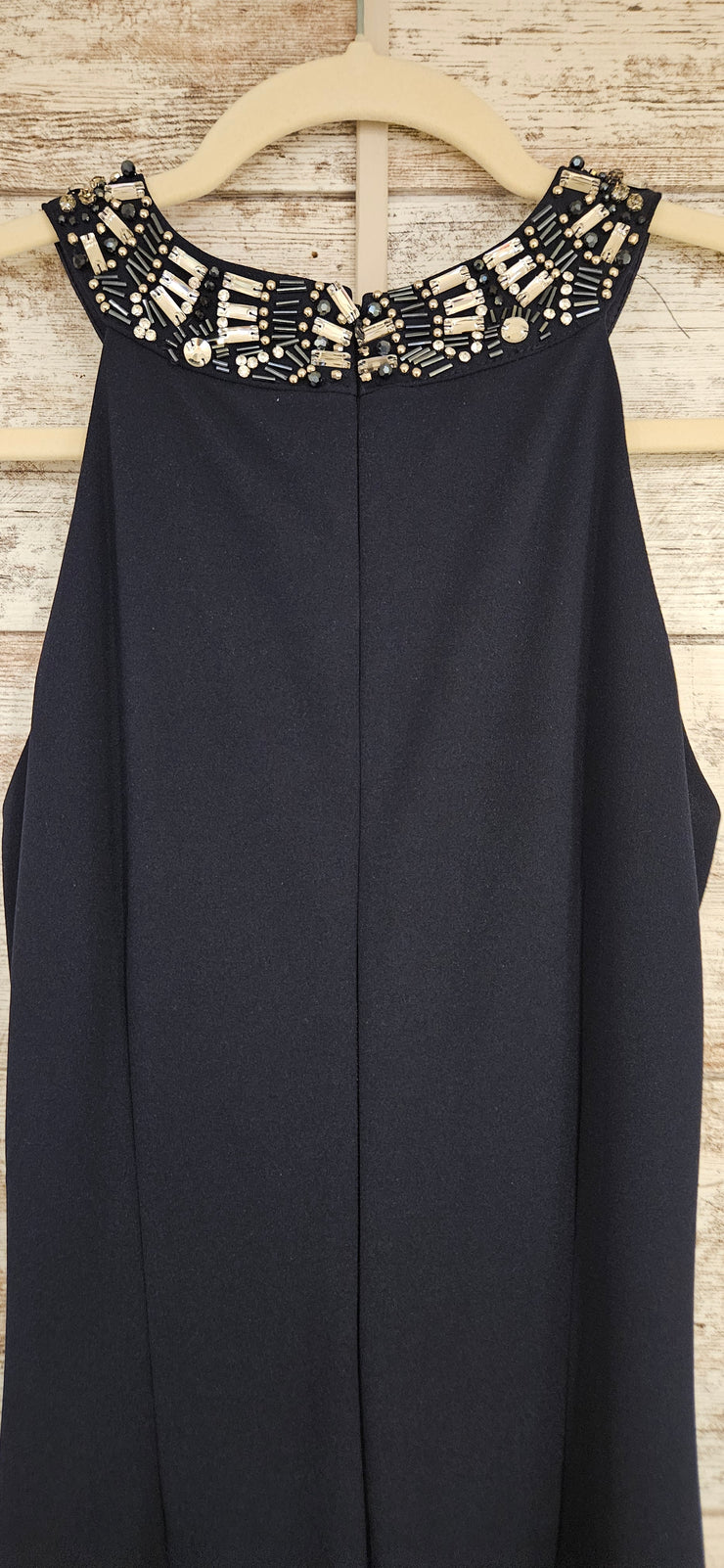 NAVY LONG EVENING GOWN