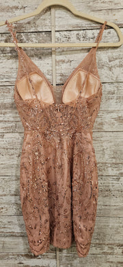 BLUSH SPARKLY SHORT DRESS