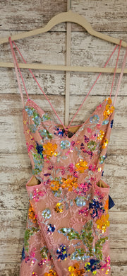 PINK/COLORFUL SPARKLY LONG DRE