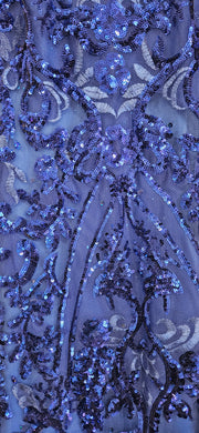 ROYAL BLUE SPARKLY LONG DRESS