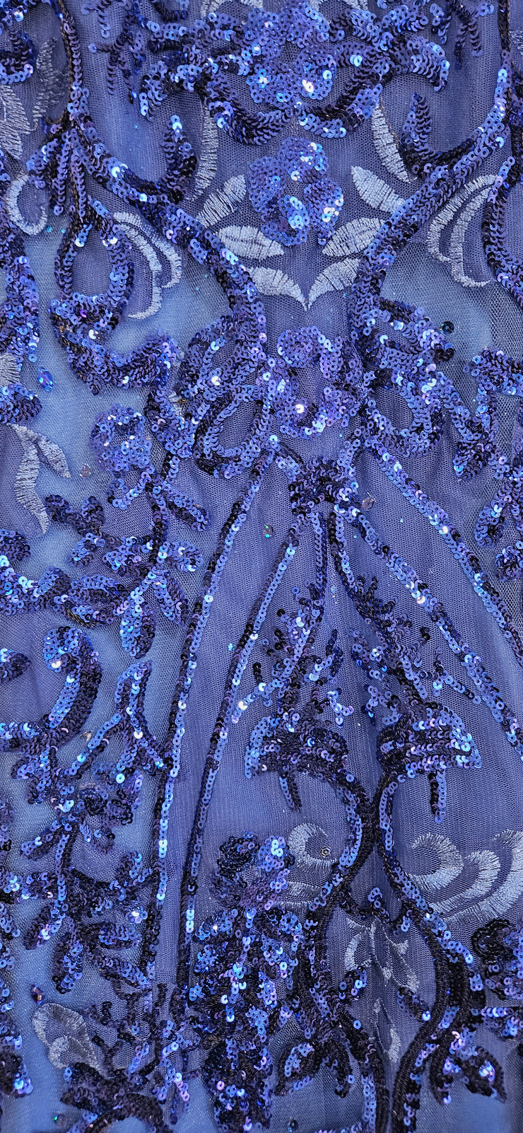 ROYAL BLUE SPARKLY LONG DRESS