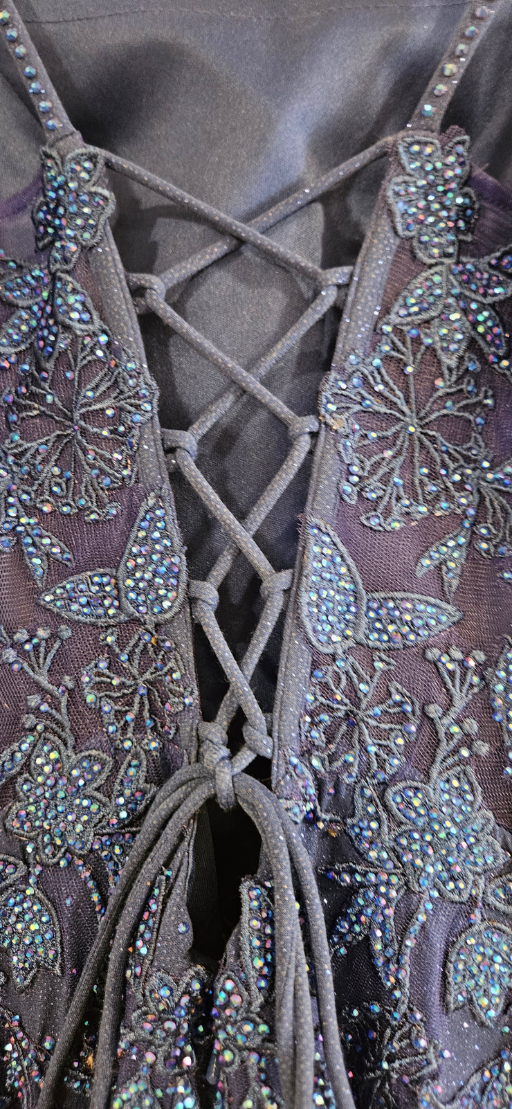 ROYAL BLUE SPARKLY LONG DRESS