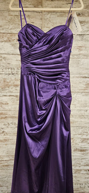 PURPLE LONG EVENING GOWN