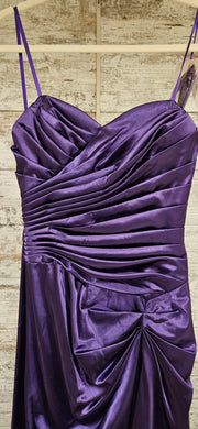 PURPLE LONG EVENING GOWN