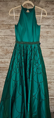 GREEN A LINE/PRINCESS GOWN