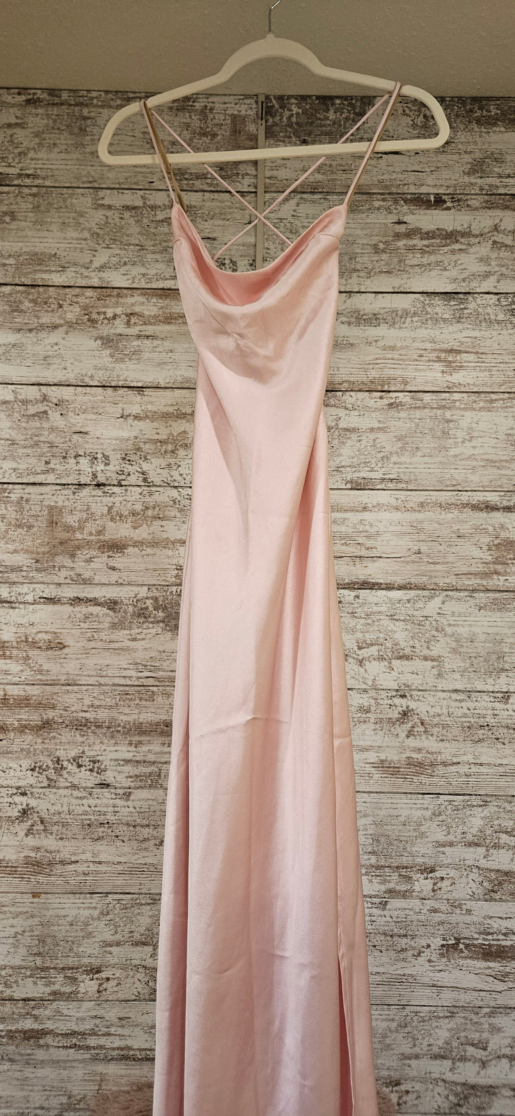 PINK LONG EVENING GOWN