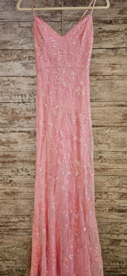 PINK SPARKLY LONG DRESS (NEW)