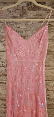 PINK SPARKLY LONG DRESS (NEW)