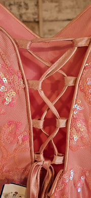 PINK SPARKLY LONG DRESS (NEW)