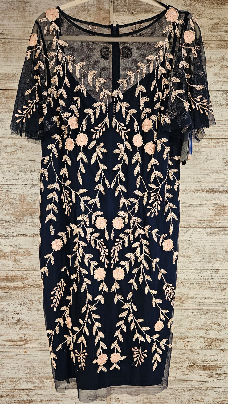 NAVY/PINK MIDI DRESS-NEW $279