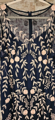 NAVY/PINK MIDI DRESS-NEW $279