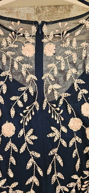 NAVY/PINK MIDI DRESS-NEW $279