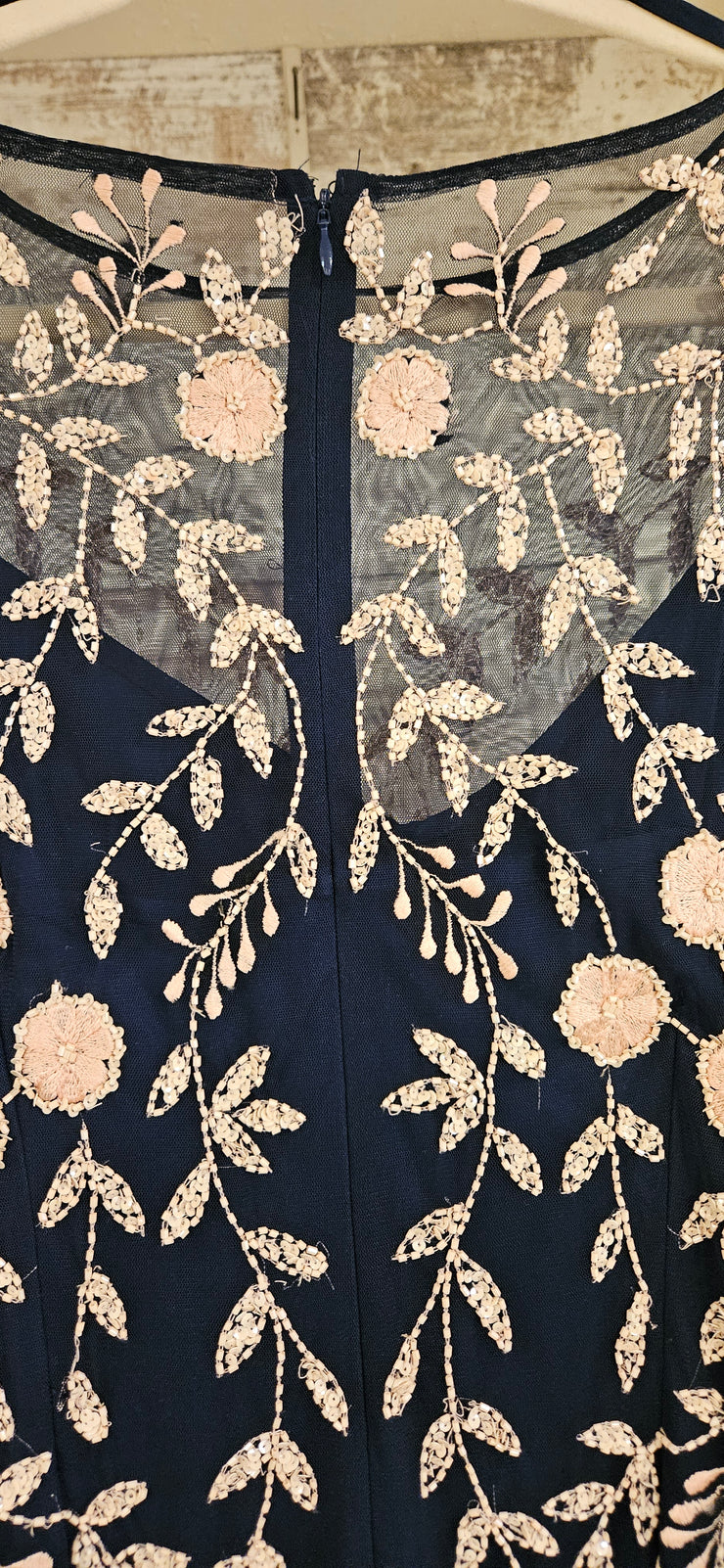 NAVY/PINK MIDI DRESS-NEW $279