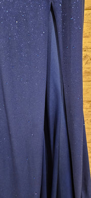 ROYAL BLUE SPARKLY LONG DRESS