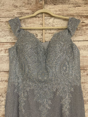 BLUE SPARKLY LONG DRESS
