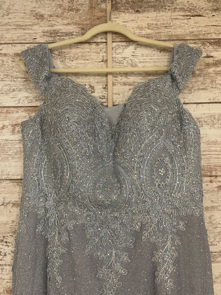 BLUE SPARKLY LONG DRESS