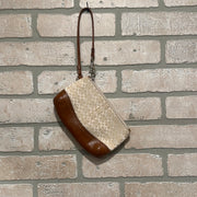 BROWN/IVORY SIGNATURE WRISTLET