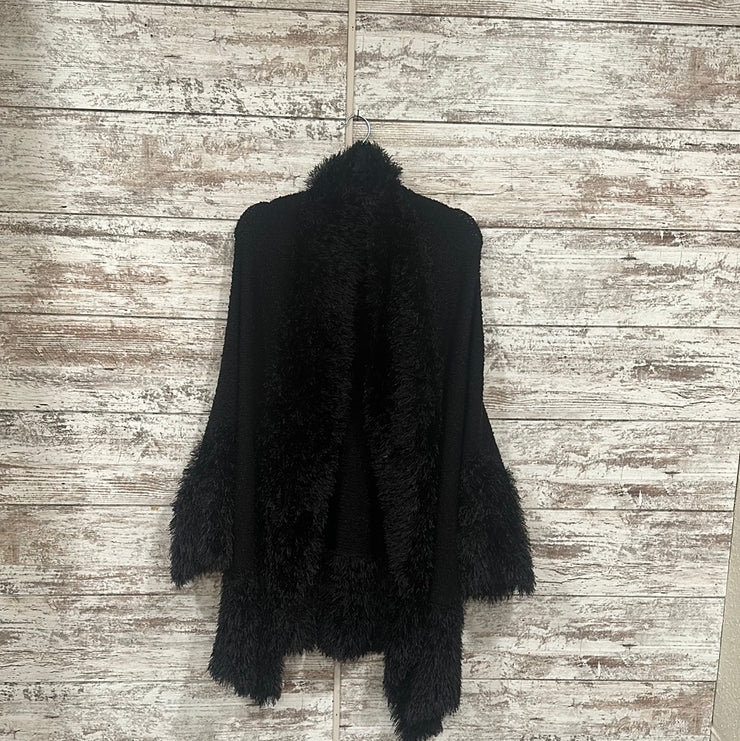 BLACK SWEATER/OPEN CARDIGAN