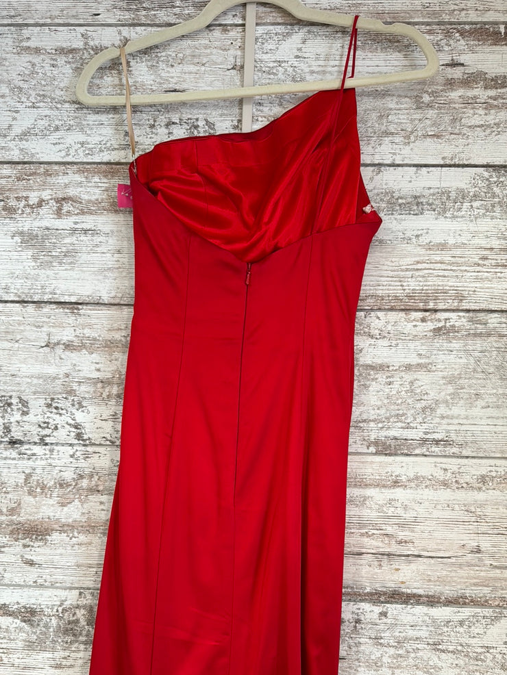 RED LONG EVENING GOWN