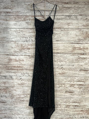 BLACK FULL SEQUIN LONG DRESS